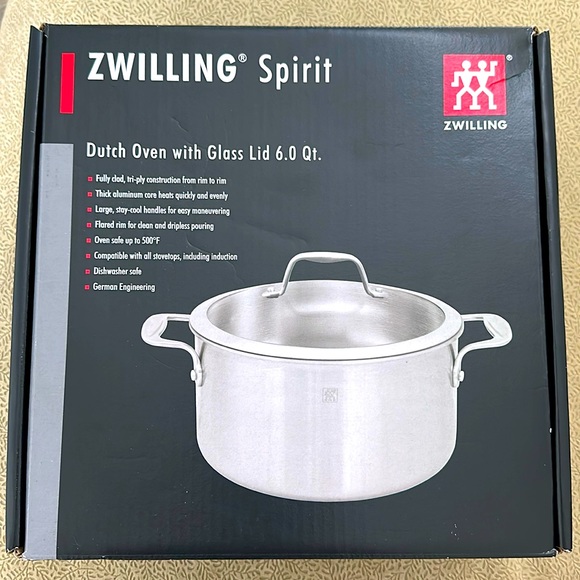 ZWILLING J.A. Henckels Other - NWT Zwilling Spirit Dutch Oven w Glass Lid 6 Qt
